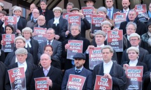 Legal aid walk-out